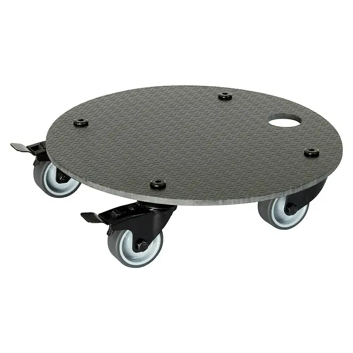 Wagner System Pflanzenroller HPL Black GH0629 - Schwarz, Max. Belastung: 100 kg - Die runde Möbelrolle mit einer stabilen Oberfläche und leichtgängigen Rollen für einfachen Transport von schweren Gegenständen.