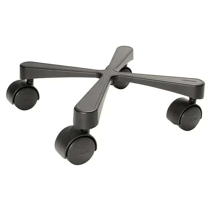 Wagner System Pflanzenroller Cross - Aluminium, Schwarz, Max. Belastung: 60 kg - Der schwarze Bürostuhlfuß mit Rollen von Wagner bietet Stabilität und Flexibilität im Büroalltag. Die Rollen ermöglichen ein leichtes Verschieben.