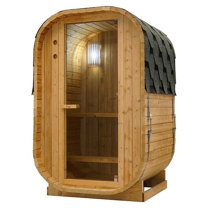 Sanotechnik Finska savna Lindholm  (Električna peč, Do x Š x V: 128,2 x 120 x 194 cm) | 4146 - Element-Saunen | DCGA - Fertigsauna | DCG - Sauna Wellness | DC - Sanitärinstallation | D - Sanitär | BAUHAUS