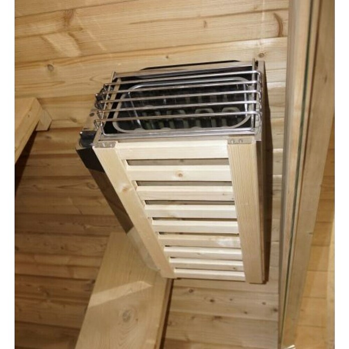 Sanotechnik Finska savna Lindholm  (Električna peč, Do x Š x V: 128,2 x 120 x 194 cm) | 4146 - Element-Saunen | DCGA - Fertigsauna | DCG - Sauna Wellness | DC - Sanitärinstallation | D - Sanitär | BAUHAUS