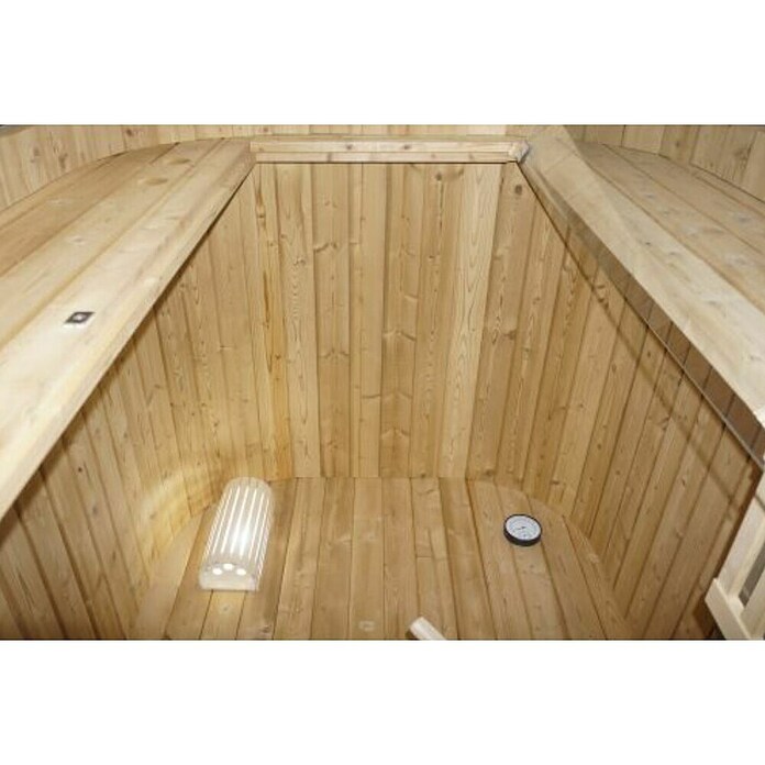 Sanotechnik Finska savna Lindholm  (Električna peč, Do x Š x V: 128,2 x 120 x 194 cm) | 4146 - Element-Saunen | DCGA - Fertigsauna | DCG - Sauna Wellness | DC - Sanitärinstallation | D - Sanitär | BAUHAUS