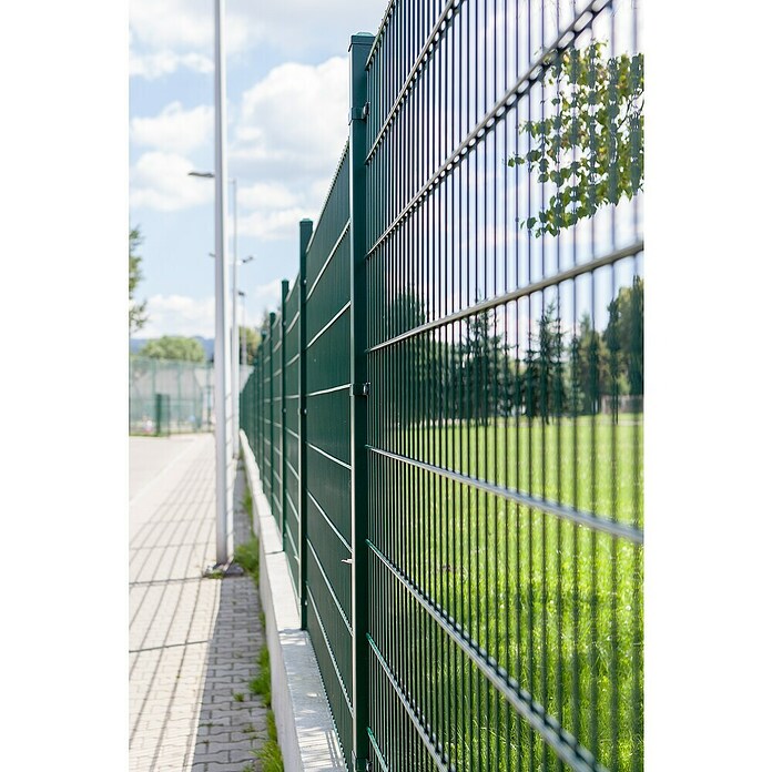 Mattenzaun Vega 2D (Grün, B x H: 2 500 x 2 030 mm, Stahl) | BAUHAUS