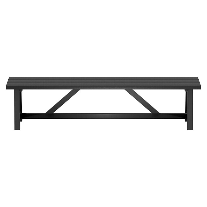 Sunfun Melina Gartenbank (B x T x H: 190 x 42,4 x 45,7 cm, Akazienholz, Black Washed) | BAUHAUS