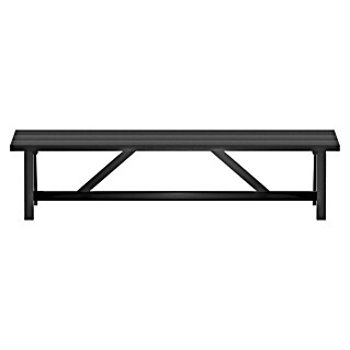 Sunfun Melina Gartenbank (B x T x H: 190 x 42,4 x 45,7 cm, Akazienholz, Black Washed)