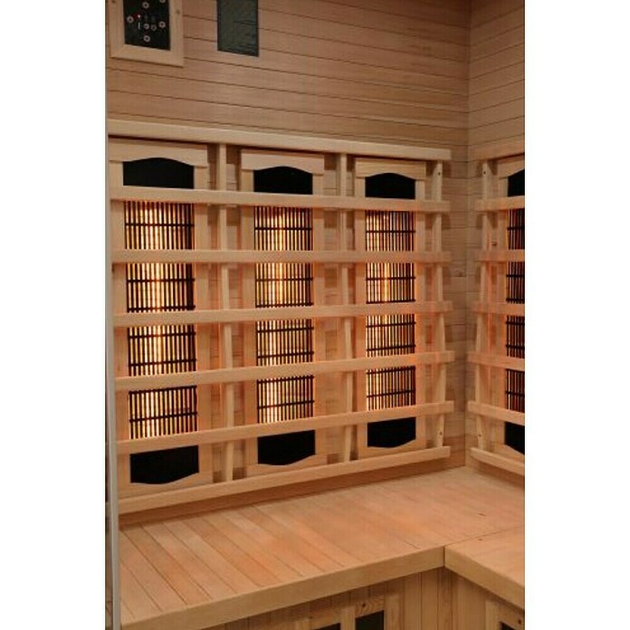 Sanotechnik Infracrvena sauna Supreme  (2.460 W, 7 reflektora s crvenim svjetlom, 120 x 120 x 190 cm) | BAUHAUS