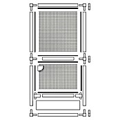 Schellenberg Insect System Mreža za zaščito pred žuželkami  (Š x V: 100 x 210 mm, Magnetno zapiralo, Bela) | 1195 - Fliegengitter | AAEF - Fliegenschutz | AAE - Beschläge | AA - Eisenwaren | A - Eisenwaren | BAUHAUS