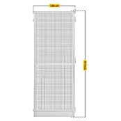 Schellenberg Insect System Mreža za zaščito pred žuželkami  (Š x V: 100 x 210 mm, Magnetno zapiralo, Bela) | 1195 - Fliegengitter | AAEF - Fliegenschutz | AAE - Beschläge | AA - Eisenwaren | A - Eisenwaren | BAUHAUS