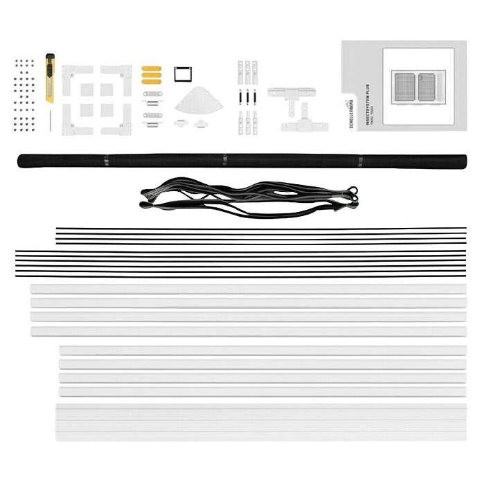Schellenberg Insect System Mreža za zaščito pred žuželkami  (Š x V: 100 x 210 mm, Magnetno zapiralo, Bela) | 1195 - Fliegengitter | AAEF - Fliegenschutz | AAE - Beschläge | AA - Eisenwaren | A - Eisenwaren | BAUHAUS