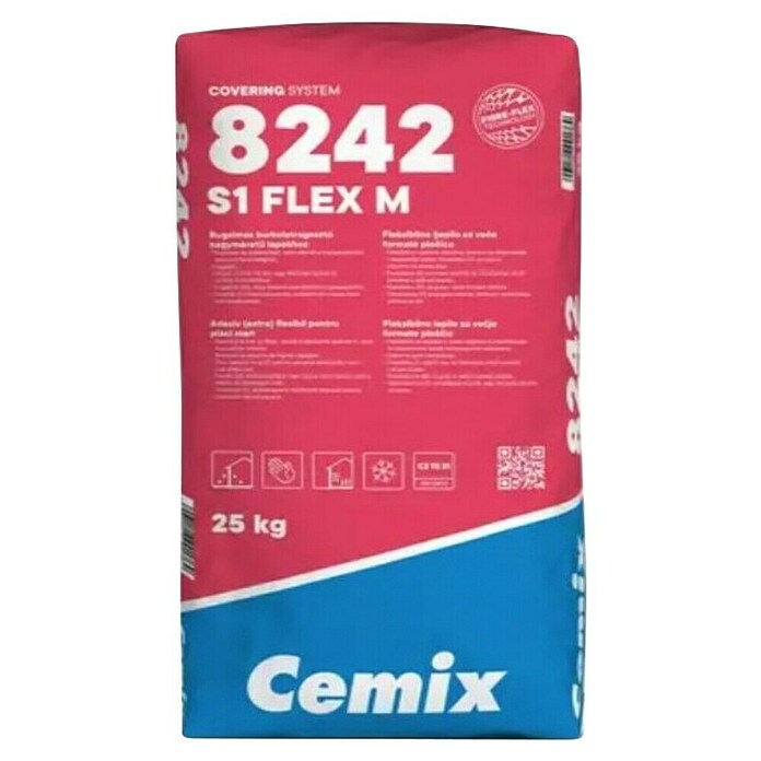Cemix Ljepilo za pločice S1 FLEX M  (25 kg, Siva) | BAUHAUS