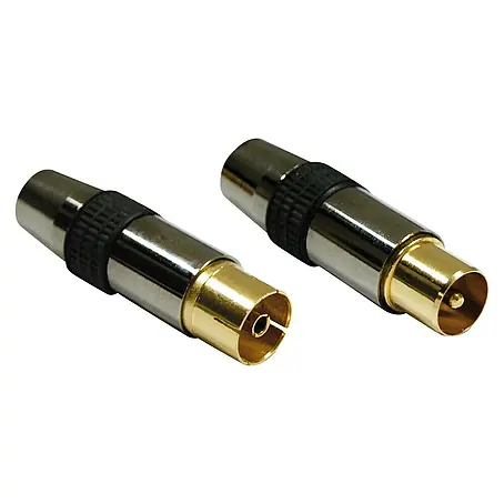 Metronic  Conector coaxial TV H/M