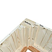 Palmako Caseta de jardín Isabella (Medidas ext. (An x Pr): 465 x 465 cm, Madera sin tratar, Natural) | BAUHAUS