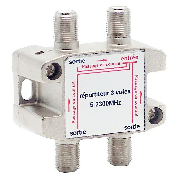 Metronic Distribuidor F 1 In 3 Out (x 3, Tipo de conexión: Conector F, Frecuencia: 5 - 2.300 MHz)