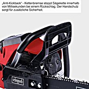 Scheppach Benzin-Kettensäge PCS53 (2 kW, 53 cm³, Schwertlänge: 51 cm, Max. Aststärke: 47 cm) | BAUHAUS