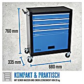 Güde Werkstattwagen GW4.1 (Anzahl Schubladen: 4 Stk., L x B x H: 335 x 680 x 760 mm, Stahl) | BAUHAUS