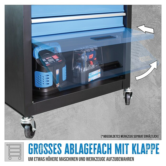 Güde Werkstattwagen GW4.1 (Anzahl Schubladen: 4 Stk., L x B x H: 335 x 680 x 760 mm, Stahl) | BAUHAUS