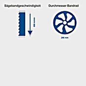 Scheppach Bandsäge HBS25 (350 W, Durchlasshöhe: 80 mm, Durchlassbreite: 200 mm) | BAUHAUS