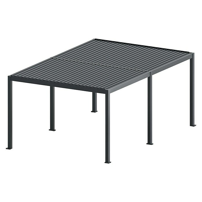 Paviljon Bellano S25  (D x Š: 403,5 x 585,5 cm, Tamno siva) | BAUHAUS
