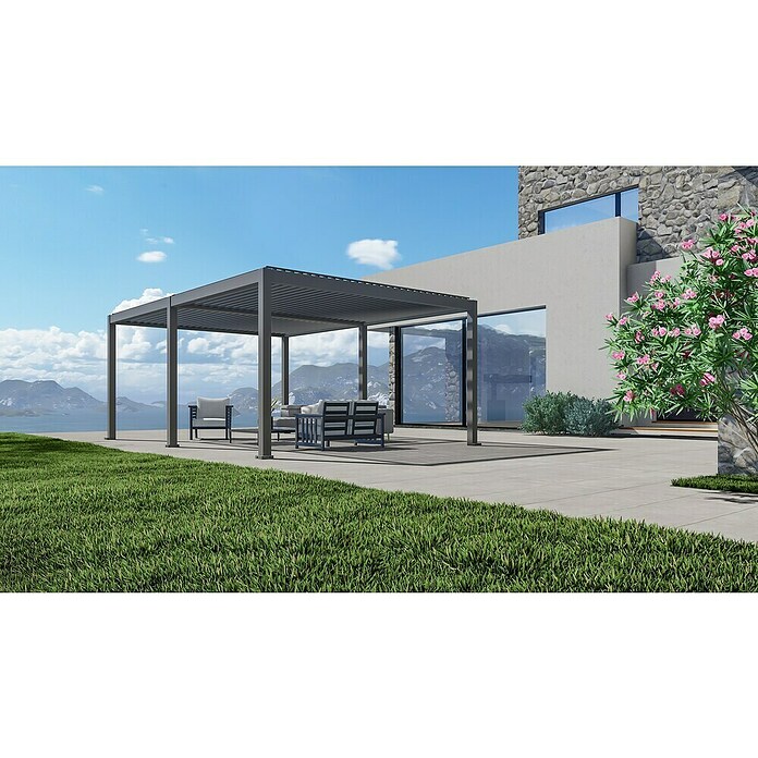 Paviljon Bellano S25  (D x Š: 403,5 x 585,5 cm, Tamno siva) | BAUHAUS