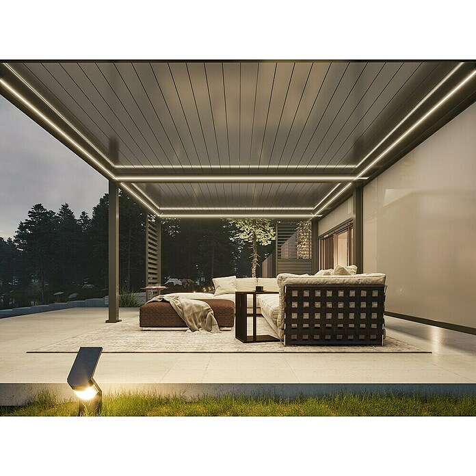 Paviljon Bellano S25  (D x Š: 403,5 x 585,5 cm, Tamno siva) | BAUHAUS