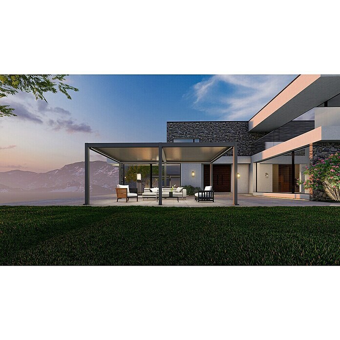Paviljon Bellano S25  (D x Š: 403,5 x 585,5 cm, Tamno siva) | BAUHAUS
