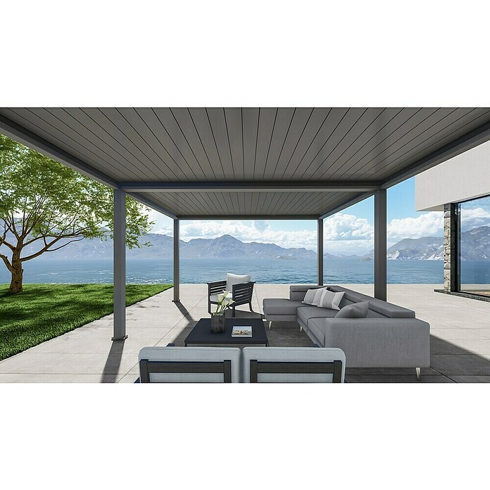 Paviljon Bellano S25  (D x Š: 403,5 x 585,5 cm, Tamno siva) | BAUHAUS