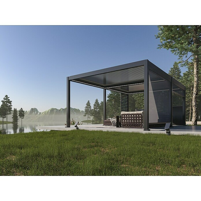 Pergola Bellano S25  (Do x Š: 403,5 x 585,5 cm, Antracit) | 8298 - Gartenzelte/Pavillons | ICFA - Sonnenschutz | ICF - Sonnenschutz | IC - Freizeit im Garten | I - Stadtgarten | BAUHAUS