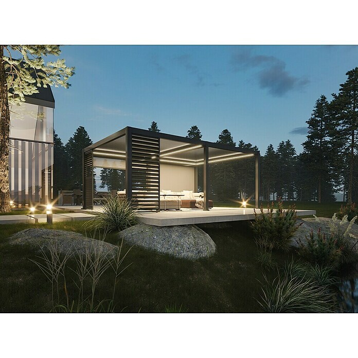 Paviljon Bellano S25  (D x Š: 403,5 x 585,5 cm, Tamno siva) | BAUHAUS
