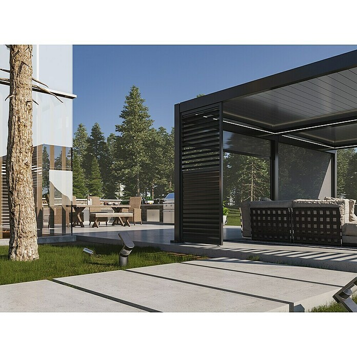 Paviljon Bellano S25  (D x Š: 403,5 x 585,5 cm, Tamno siva) | BAUHAUS