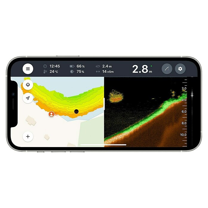 Deeper Fishfinder & GPS-Kartenplotter PRO+ 2 (Höhe: 65 mm, WLAN) | BAUHAUS