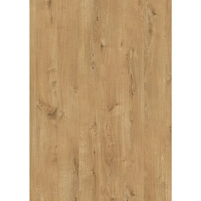 LOGOCLIC Family Laminat - Dolo, Landhausdiele, 1.288 x 195 x 7 mm - Nahaufnahme eines Laminatbodens in warmen Holztönen, der eine natürliche und einladende Atmosphäre vermittelt.