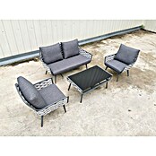 Gartenmöbel-Set Sunfun Weave (4 -tlg., Grau/Anthrazit, Aluminium) | BAUHAUS