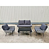 Gartenmöbel-Set Sunfun Weave (4 -tlg., Grau/Anthrazit, Aluminium) | BAUHAUS