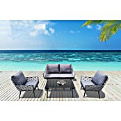 Gartenmöbel-Set Sunfun Weave (4 -tlg., Grau/Anthrazit, Aluminium) | BAUHAUS