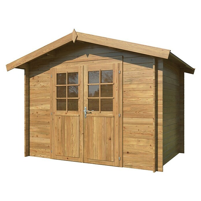 Palmako Caseta de jardín Valentine (Medidas ext. (An x Pr): 332 x 233 cm, Madera, Marrón) | BAUHAUS