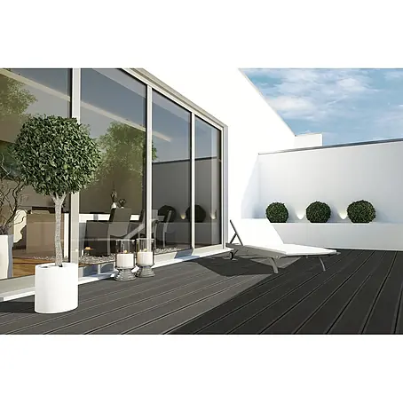 WPC-Terrassendiele Dark Brown
