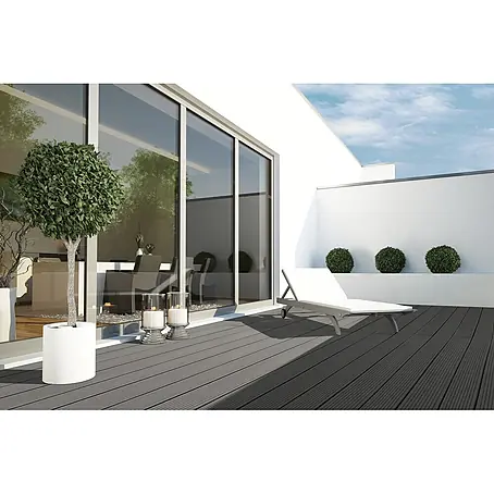 WPC-Terrassendiele Dark Grey