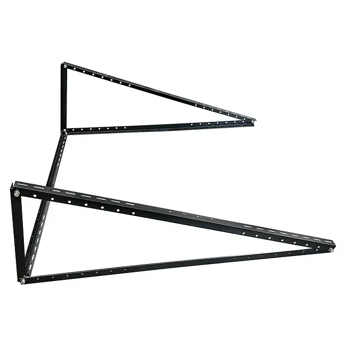 Schwaiger Aufständerung - Passend für: Solarmodule - Nahaufnahme der zusammenklappbaren Hantelablage. Perfekt für das Heimfitnessstudio, platzsparend und robust für sicheres Training.