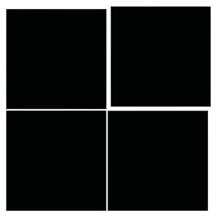 Feinsteinzeugfliese Basic Black (25 x 25 cm, Schwarz, Matt) | BAUHAUS