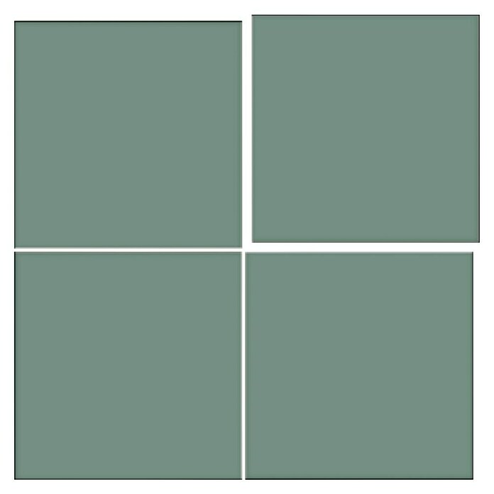 Feinsteinzeugfliese Basic Kale (25 x 25 cm, Grün, Matt) | BAUHAUS