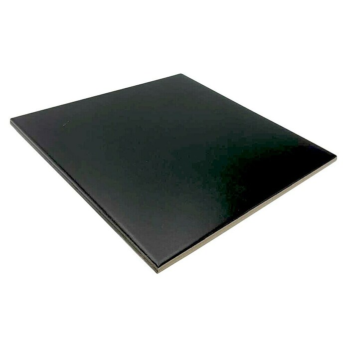 Feinsteinzeugfliese Basic Black (25 x 25 cm, Schwarz, Matt) | BAUHAUS