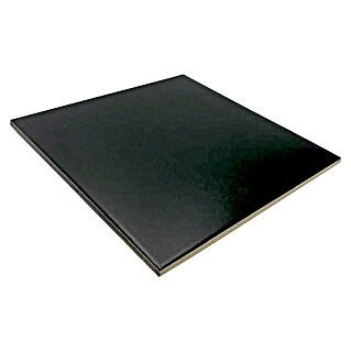 Feinsteinzeugfliese Basic Black (25 x 25 cm, Schwarz, Matt)