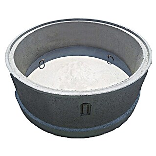 Bodenring mit Falz 1500/ 600/80 (Beton, Ø x H: 1 500 x 600 mm)