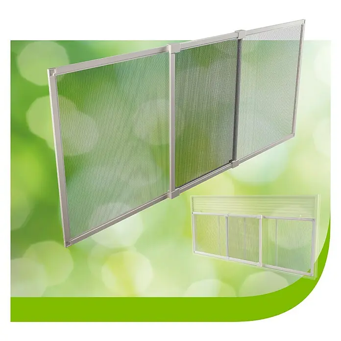 Mosquitera extensible - An x Al: 140 x 50 cm, Montaje de la mosquitera: Inserción, Color bastidor: Blanco - Tres mosquiteras enmarcadas ideales para ventanas y puertas, que mantienen a los insectos fuera y permiten la circulación del aire.