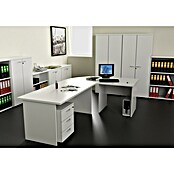 ArtExport Presto Mesa de escritorio (L x An x Al: 80 x 140 x 74 cm, Blanco, Pata tipo panel) | BAUHAUS