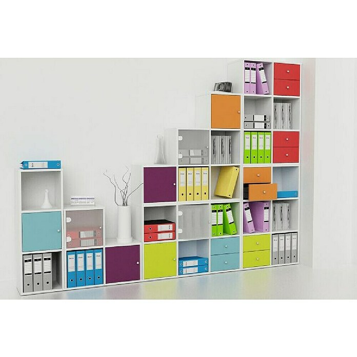 ArtExport Home Estantería de madera (Al x An x Pr: 69 x 140 x 29 cm, Número de compartimentos: 6 ud., Blanco) | BAUHAUS