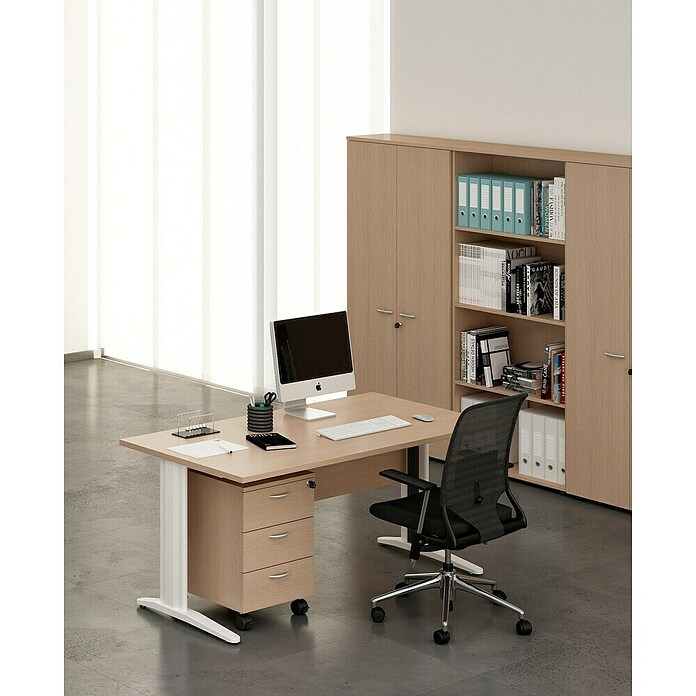 ArtExport Presto Armario para archivadores Venere (L x An x Al: 35 x 80 x 120 cm, Roble, Bajo) | BAUHAUS