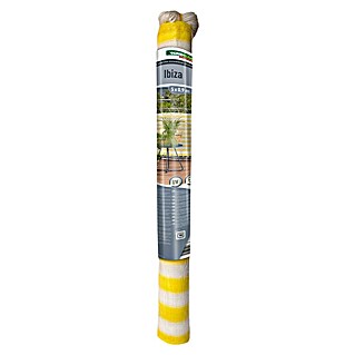 Windhager Balkonsichtschutz Ibiza (5 x 0,9 m, Kunststoff, Gelb/Weiß, Gestreift)