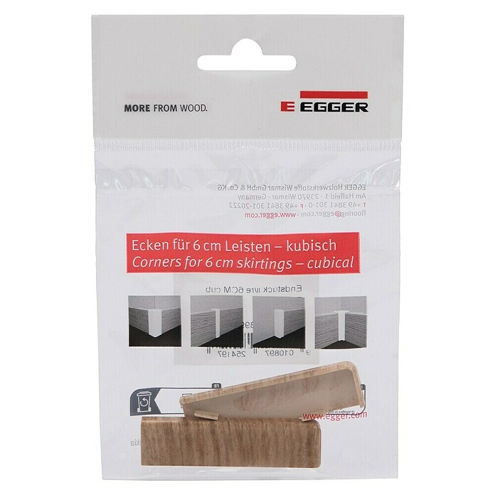 Egger Endkappe Cubical (Eiche honig, 2 Stk., Passend für: Egger Cubical Sockelleisten 14 x 58 mm) | BAUHAUS