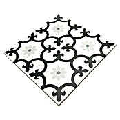 Feinsteinzeugfliese Dalia Black (25 x 25 cm, Schwarz/Weiß, Matt) | BAUHAUS