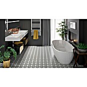 Feinsteinzeugfliese Dalia Black (25 x 25 cm, Schwarz/Weiß, Matt) | BAUHAUS